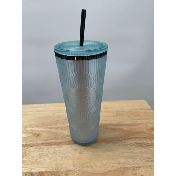 Starbucks Tumbler Venti Blue Collectible Spring 2024 240z New Siren Logo - Picture 2 of 5